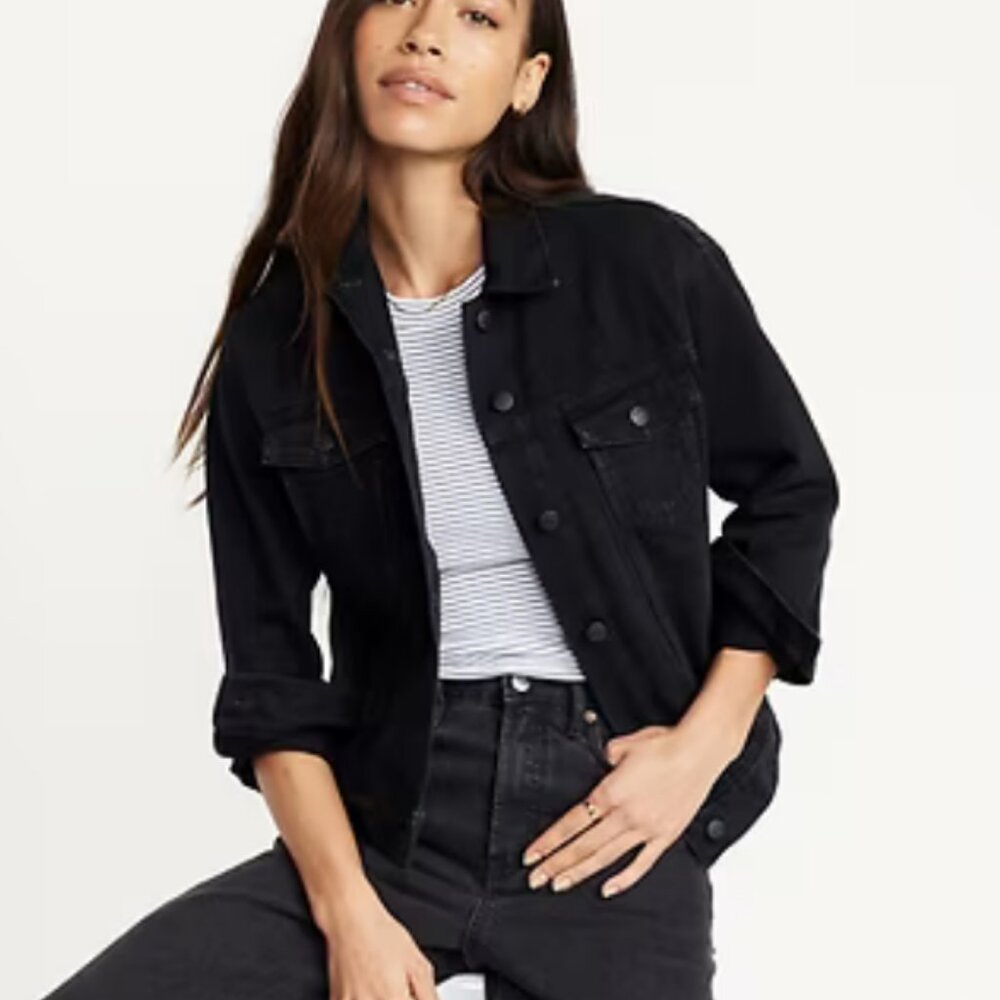 Old Navy Black Jean Jacket